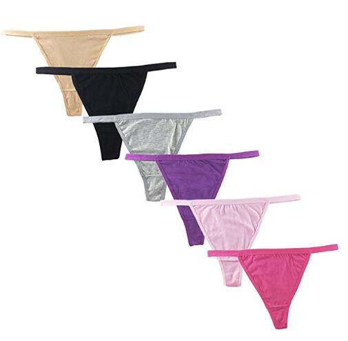 Women Breathable Underwear Cotton String Intimates Tangas Thongs