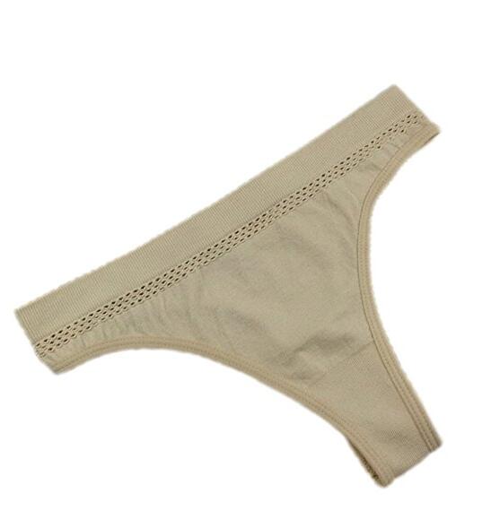 Womens Elastic Simple Seamless Comfortable Thong Underwear