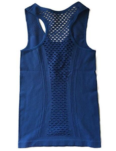 Womens Hollow Cross Quick Dry Yoga Vest Tank Tops For Gym Jogging Running Sports