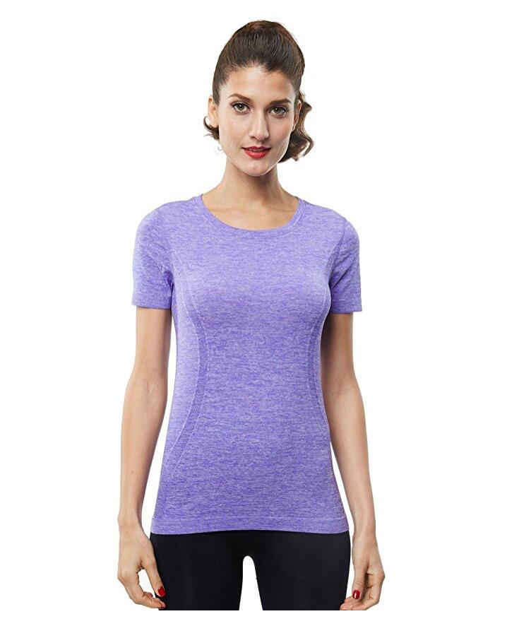 Womens Moisture Wicking Short Sleeve Athletic Sports T-shirts