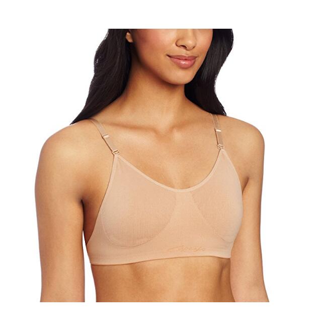 Womens Seamless Clear Back Bra With Transition Straps