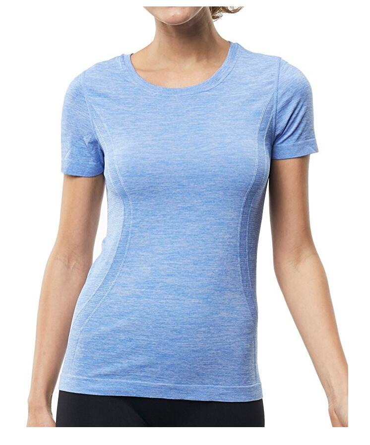 Womens Short Sleeve Sport Tee Moisture Wicking Athletic Shirt
