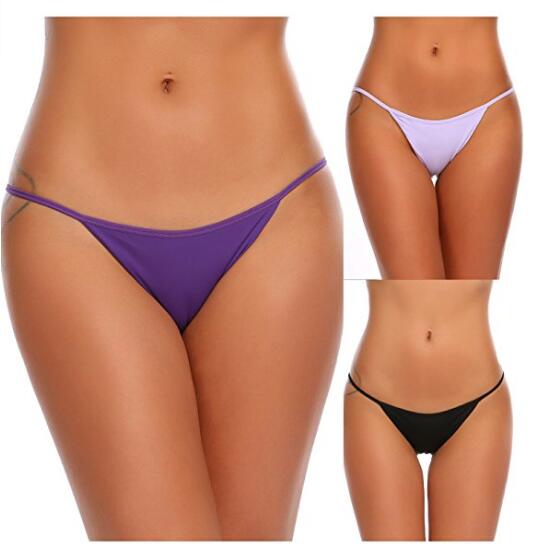 Womens Soft Breathable Brief Panties Thong Underwear